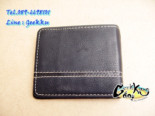 กระเป๋าตังค์ Tough (T08) หนังแท้สีดำ หนังชามัวร์  สวยค่ะ  ช่องใส่บัตรถอดได้ค่ะ