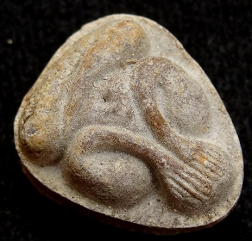 พระปิดตามหาเสน่ห์ หลังยันต์พุทโธ เนื้อเกสรเหลืองนวลๆ