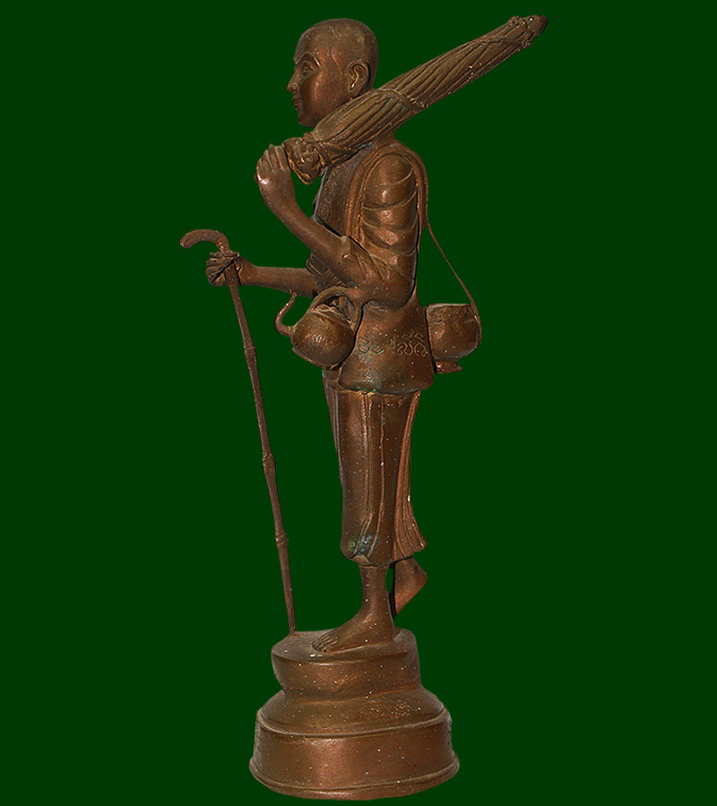 พระบูชาพระสีวลี ขนาด สูง ๑๑ นิ้ว วัดสะอาดนาทม ตําบลลําปาว อําเภอเมืองกาฬสินธุ์ จังหวัดกาฬสินธุ์