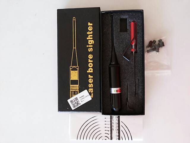 laser bore sighter อุปกรณ์ตั้งศูนย์ปืน เลเซอร์สีเขียว (มือ2)