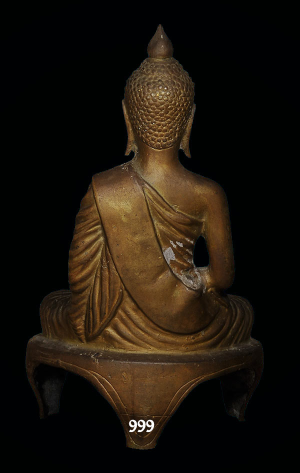 พระบูชา ปางถือหอยสังข์ + บาตร หน้าตัก 5.5 นิ้ว 3 ขา ดินไทย 