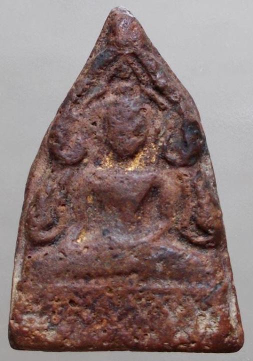 พระชินราช เนื้อดิน กรุวัดเสาธงทอง จ.สุพรรณบุรี เนื้อจัด ดูง่าย