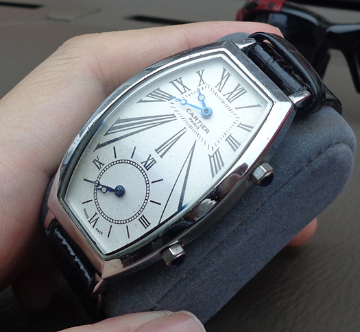 นาฬิกา CARTIER Paris แบบหน้าปัดวงคู่ Dual Time ดีไซน์สวย
