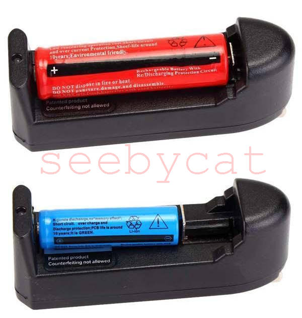 เครื่องช๊าตถ่าน 3.7V ใช้ได้กับถ่านไฟฉาย 18650 16340 14500 (AA - AAA)