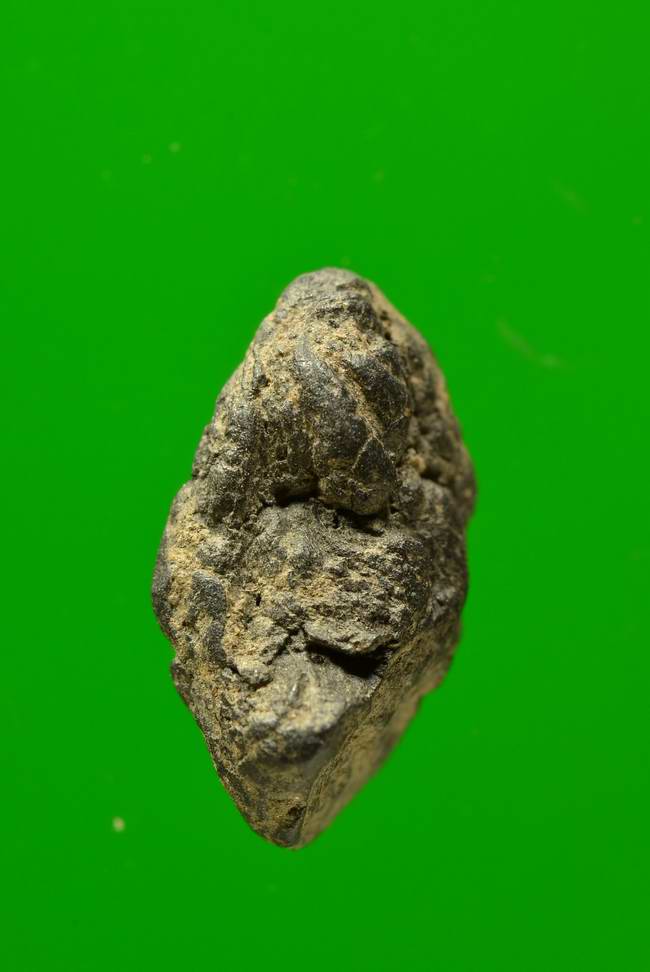 พระเม็ดน้อยหน่า เนื้อดิน หลังไม่มียันต์