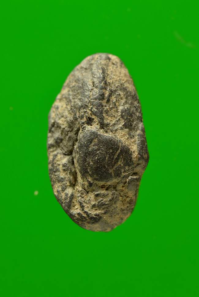 พระเม็ดน้อยหน่า เนื้อดิน หลังไม่มียันต์