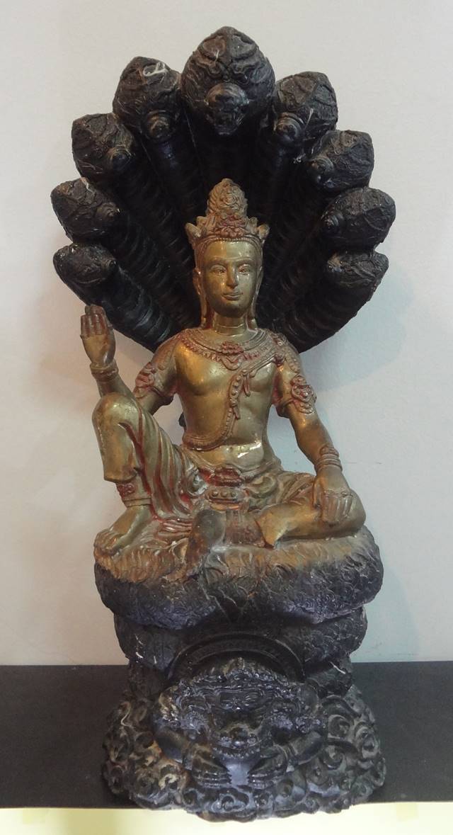  พระบูชา นาคปรกจตุคาม รามเทพ สวย ขนาดใหญ่ กว้าง 7 นิ้ว สูง 18
