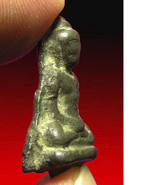 พระร่วงนั่ง กรุสุโขทัย-กำแพงเพชร เนื้อชินเงิน+ใบประกาศที่1