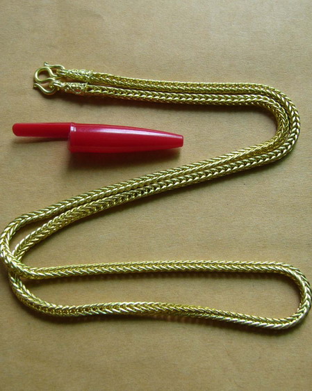 สร้อยคอทองเหลือง ของใหม่ ทบแล้วยาว12นิ้ว