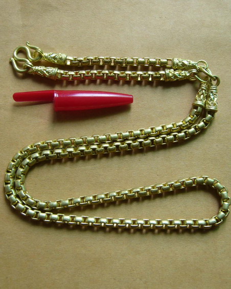 สร้อยคอทองเหลือง ของใหม่ ทบแล้วยาว13นิ้ว