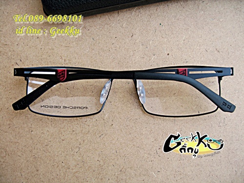 กรอบแว่นตา PORSCHE DESIGN (P8280) P-18 ทรงกรอบเต็มสีดำ