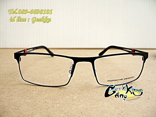 กรอบแว่นตา PORSCHE DESIGN (P8280) P-18 ทรงกรอบเต็มสีดำ