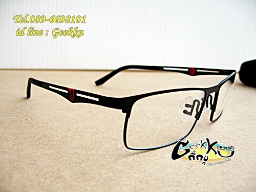 กรอบแว่นตา PORSCHE DESIGN (P8280) P-18 ทรงกรอบเต็มสีดำ