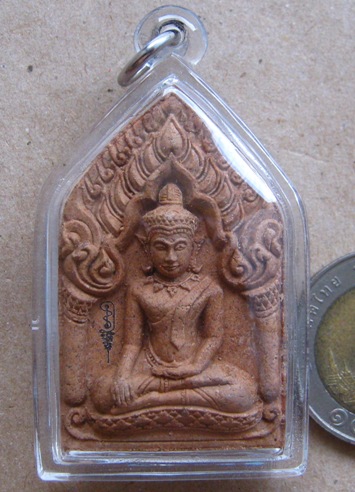 พระขุนแผน หลวงปู่หมุน วัดบ้านจาน ร.ศ.๒๓๒(119ปี)ตะกรุดเงินแท้พลอยแท้ ผสมผงจินดามณีวัดกลางบางแก้ว เลี่