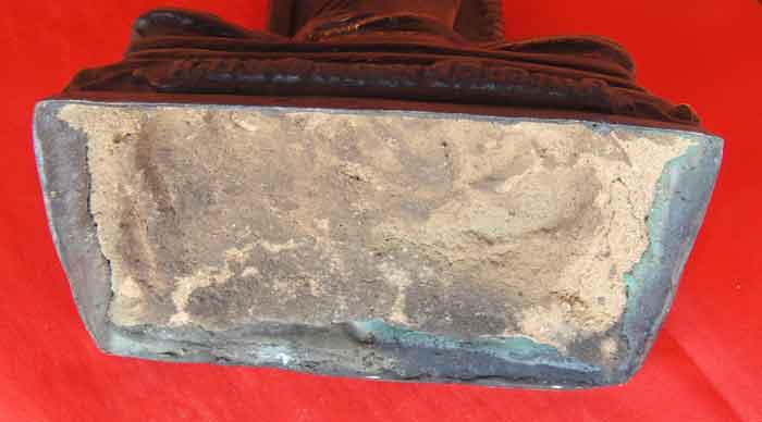 ***หลวงพ่อพรหม ถาวโร วัดช่องแค พระบูชา ขนาดหน้าตัก 5 นิ้ว ฐานสี่เหลี่ยม เนื้อทองเหลืองรมดำ งานต้มยาค