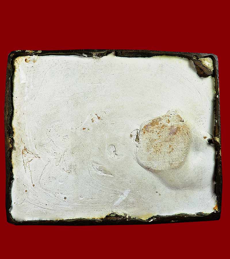 พระครูสมุทรพัฒนคุณ (สวน สทาวโร) ขนาดหน้าตัก ๕ นิ้ว สูง ๗ นิ้ว วัดราษฎร์วัฒนาราม จังหวัดสมุทรสงคราม 