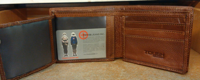 กระเป๋าสตางค์ TOUGH หนังแท้ 3 พับ