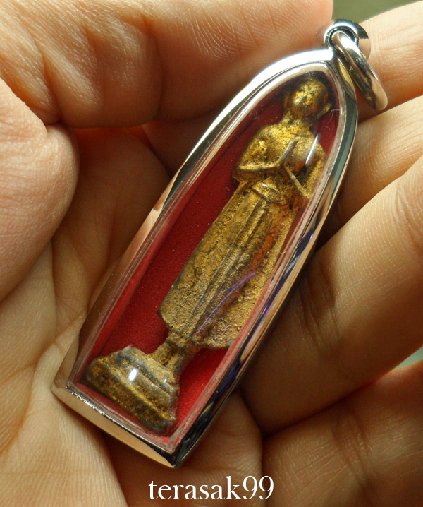 พระพิมพ์โมคคัลลานะ เนื้อชิินเงิน กรุวัดวังแดงเหนือ จ.อยุธยา สวยๆ