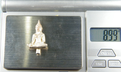 (เคาะเดียว) พระยอดธง เนื้อเงิน ไม่ทราบที่