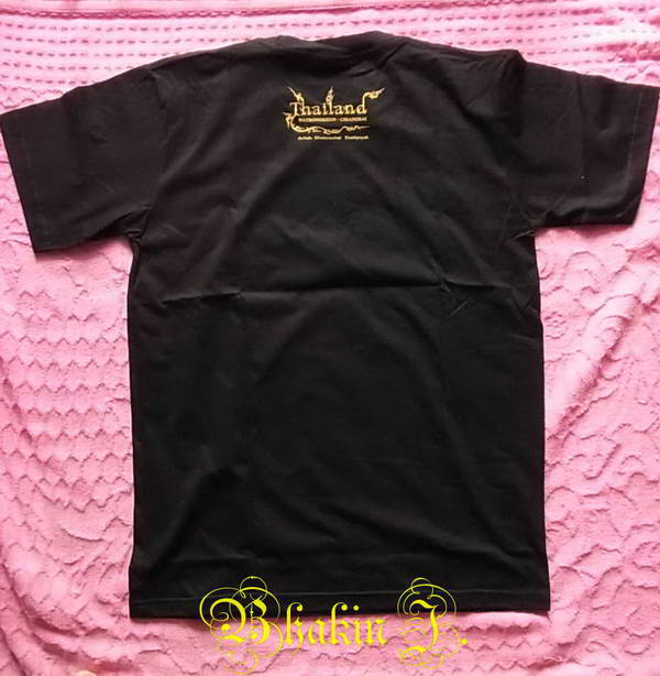 สื้อยืดสีดำ ลายพระพิฆเนศ Size S  (รอบอก 35.5 นิ้ว) ที่ระลึก จากหอศิลป์ วัดร่องขุ่น จ.เชียงราย สวยงาม