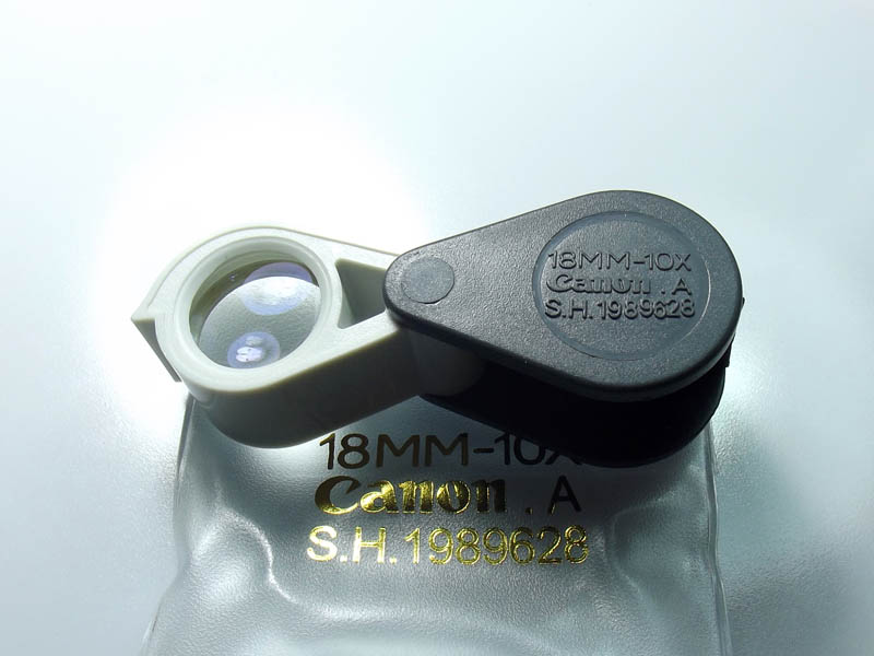 เคาะเดียว2ตัวชุดกล้องCANONเลนส์แก้ว3ชั้นAchromatic Triplet Loupeพร้อมซองหนัง