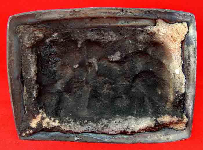 ***หลวงพ่อพรหม ถาวโร วัดช่องแค พระบูชา ขนาดหน้าตัก 5 นิ้ว ฐานสี่เหลี่ยม เนื้อทองเหลืองรมดำ งานต้มยาค