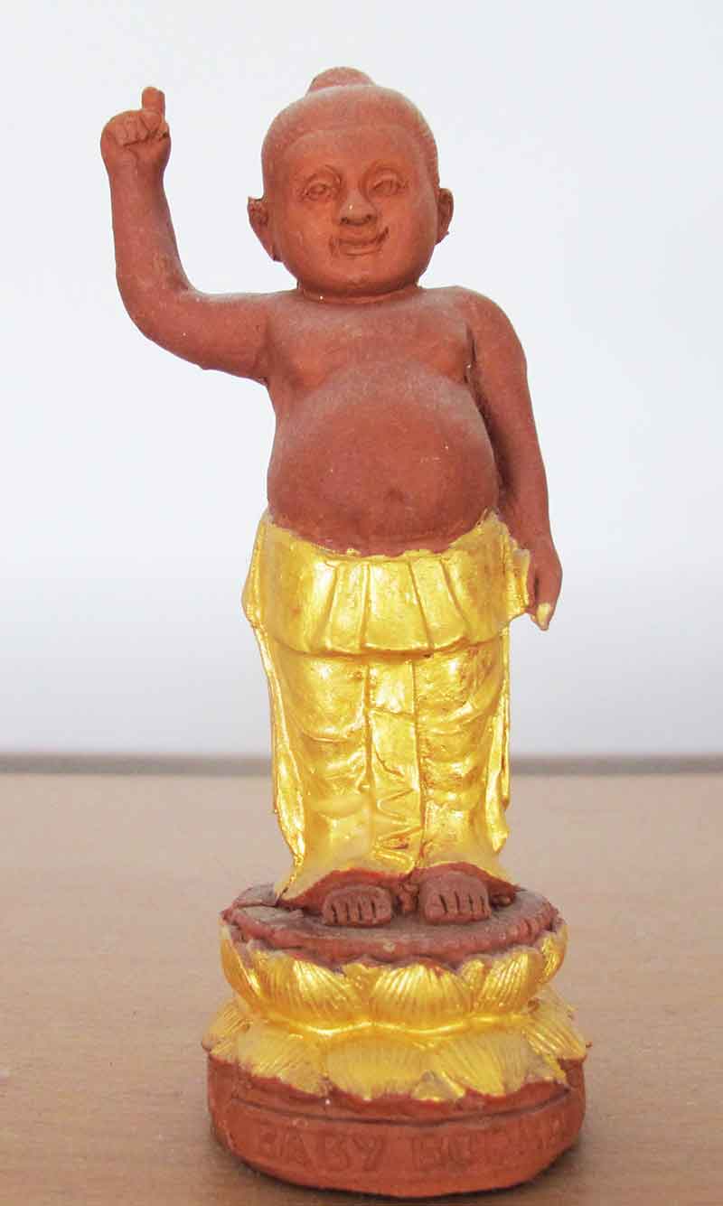 พระพุทธเจ้าองค์น้อย  เนื้อว่านแดง  