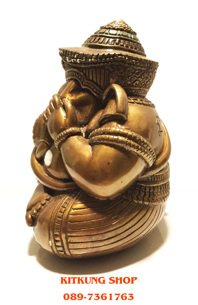 พระพิฆเนศปางอ้อมจักรวาล หลวงปู่หงษ์ พรหมปัญโญ ขนาดบูชา ๕ นิ้ว