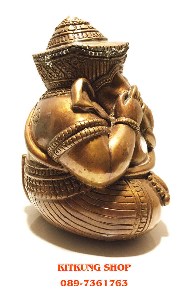 พระพิฆเนศปางอ้อมจักรวาล หลวงปู่หงษ์ พรหมปัญโญ ขนาดบูชา ๕ นิ้ว