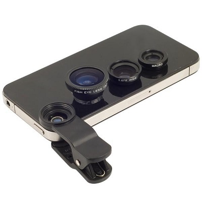 Universal Clip Lens 3 in 1 - Black
