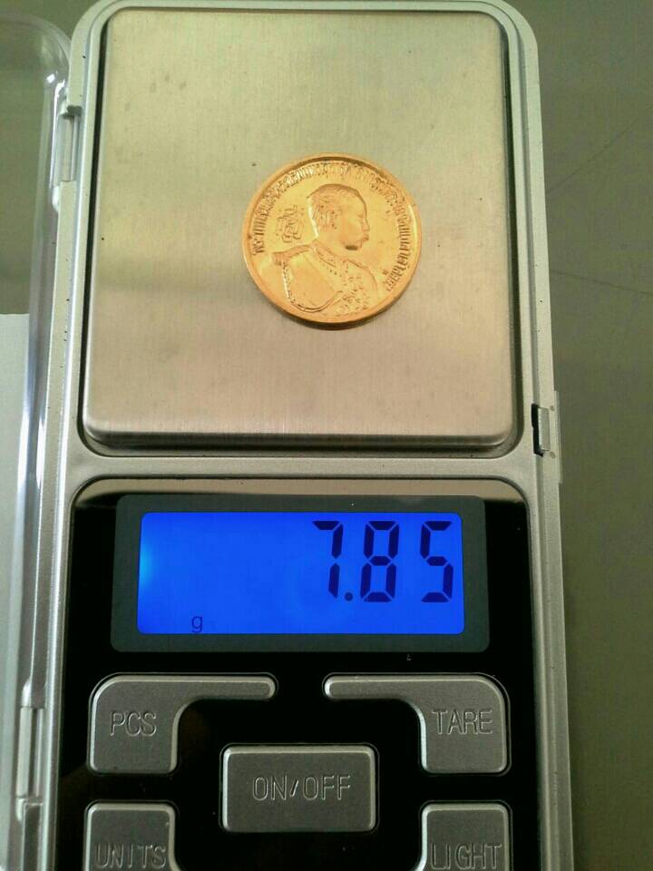 เหรียญ ร.5 ทองคำ พิธีพุทธาภิเษกวัดไชโย ปี2533 สวยมาก พร้อมกล่องเดิมจากวัด