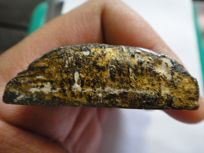 ***800 แดงครับ ถูกกว่านี้ไม่มีอีกแล้ว*** พระโคนสมอปางนาคปรก เนื้อดิน ลงรักปิดทอง เนื้อผ่าน2สี หายาก