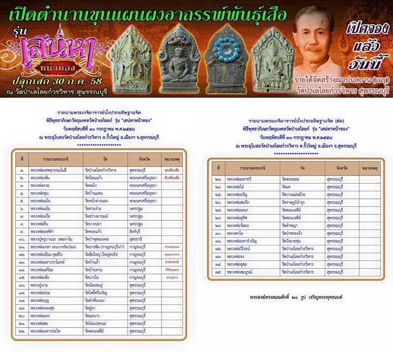 ขุนแผนเสน่หาหน้าทอง พิมพ์ใหญ่ สภาพสวย**** เคาะเดียว**** (DD-1036)