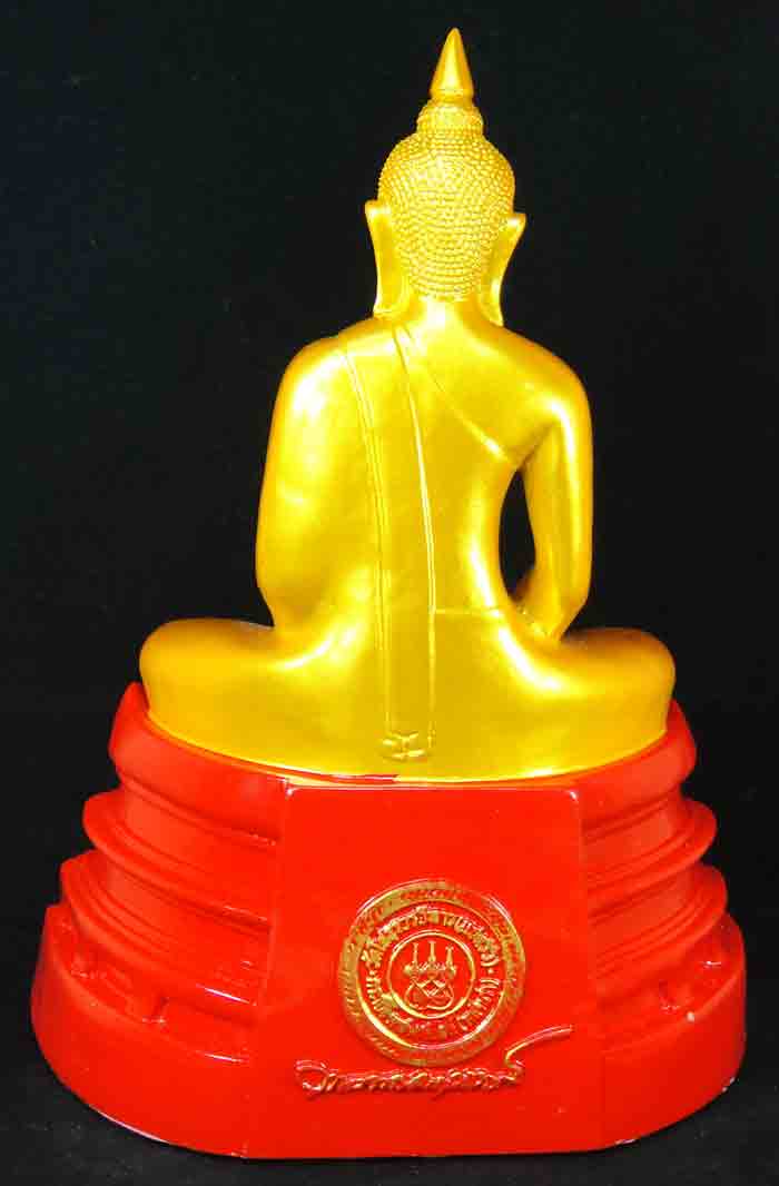 ***พระพุทธโสธร เนื้อเรซิ่นองค์สีทองฐานสีแดง พุทธลักษณะสวยงามมาก ขนาดหน้าตัก 5 นิ้ว ความสูง 9.5 นิ้ว 