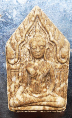 ขุนแผนหลวงพ่อพูน เนื้อตะเคียน พิธีใหว้ครูวัดไผ่ล้อมปี48ตระกรุดเงินพร้อมกล่อง