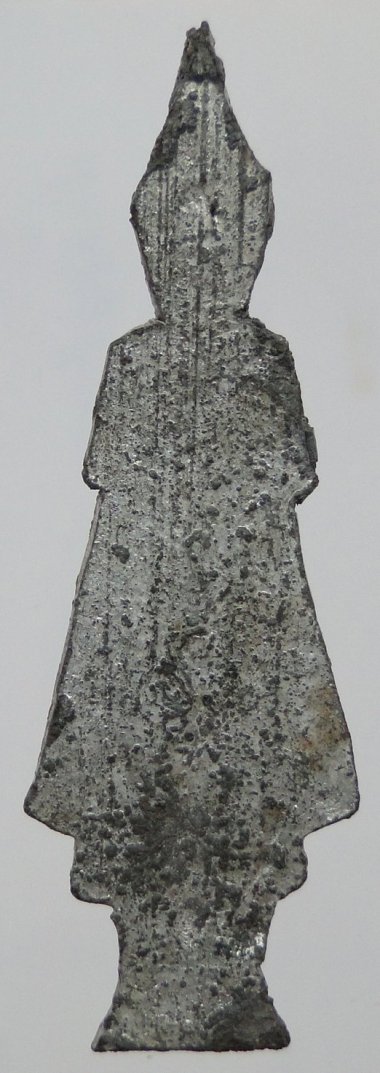 พระกรุ พิมพ์ปางห้ามสมุทร เนื้อชินเงิน วัดสัมพันธวงศ์ (วัดเกาะ) กรุงเทพมหานคร