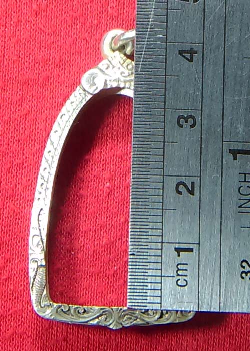 02 กรอบเงินแท้มือสอง ใส่พระหลวงพ่อโสธรขนาดลอยองค์ รุ่นกรมตำรวจได้