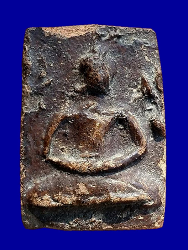 พระแผงสิบชาติ ตัดเดี่ยว กรุวัดกระชาย พิมพ์สมาธิใหญ่ 