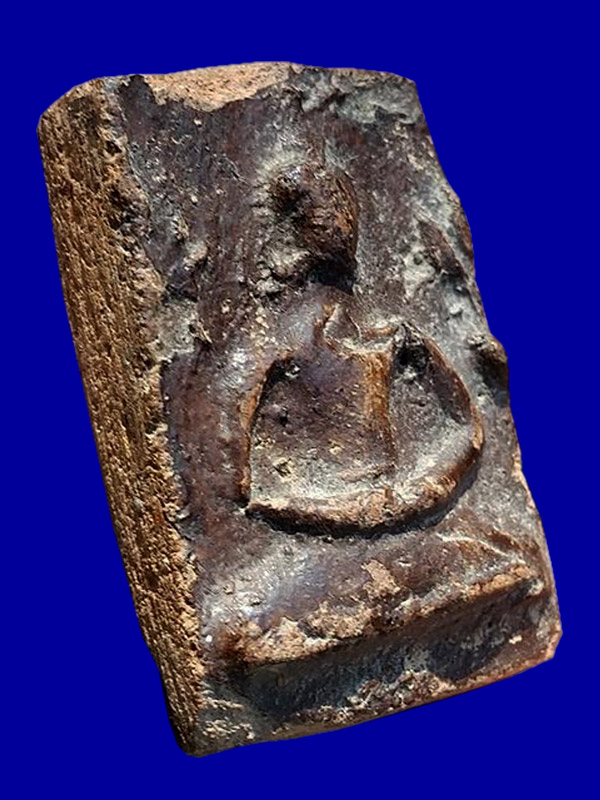 พระแผงสิบชาติ ตัดเดี่ยว กรุวัดกระชาย พิมพ์สมาธิใหญ่ 