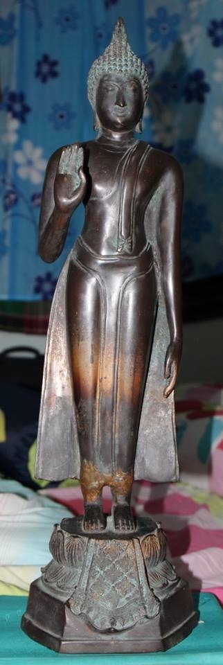 พระบูชา หลวงพ่อหนุน วัดท่าไชย สุพรรณุรี ปี18