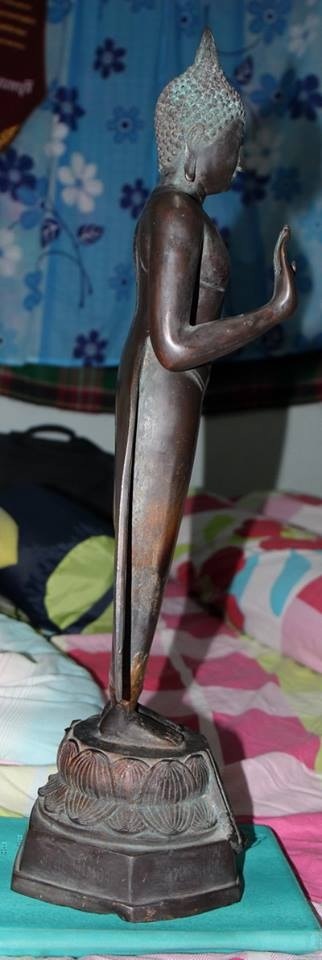 พระบูชา หลวงพ่อหนุน วัดท่าไชย สุพรรณุรี ปี18