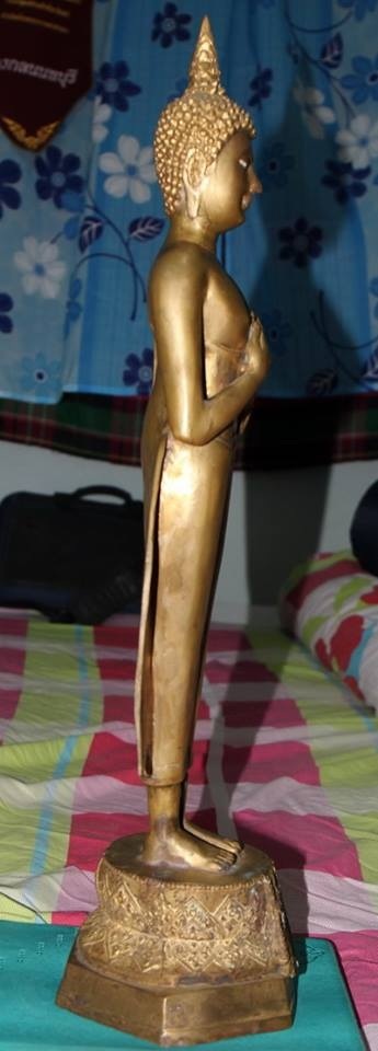 พระบูชาปางรำพึง เนื้อทองหลือง