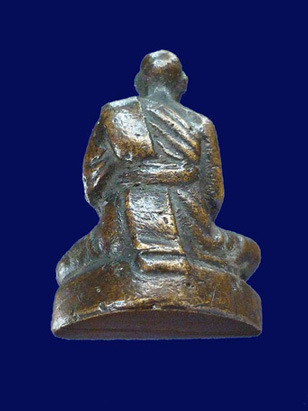 +++มาพร้อมบัตร G+++รูปหล่อหลวงพ่อเงิน วัดดอนยายหอม รุ่นแรก ปี 2500 เนื้อทองเหลือง สวยเดิมๆ