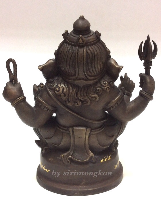 พระพิฆเนศ ปางนั่งบรมครู รุ่นครบรอบ100 ปี กรมศิลปากร ขนาดบูชา หน้าตัก 4 นิ้วครึ่ง No.949