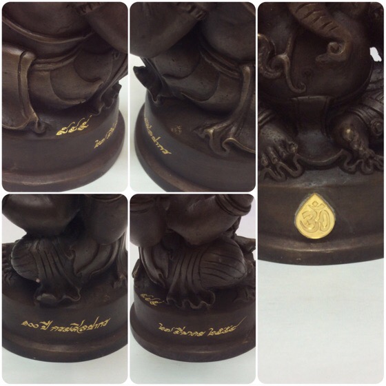 พระพิฆเนศ ปางนั่งบรมครู รุ่นครบรอบ100 ปี กรมศิลปากร ขนาดบูชา หน้าตัก 4 นิ้วครึ่ง No.949