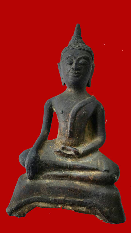 พระบูชาสมัยอยุธยา หน้าตัก 2 นิ้ว สูง 4 นิ้ว