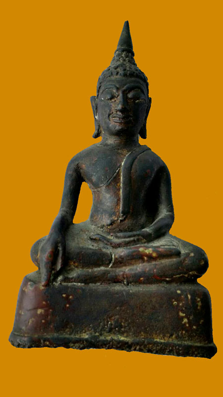 พระบูชาสมัยอยุธยา หน้าตัก 2 นิ้ว สูง 4 นิ้ว