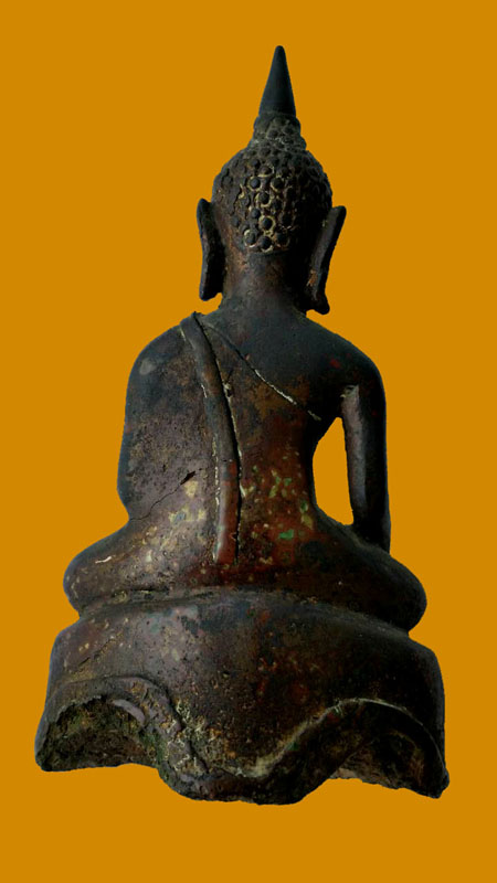 พระบูชาสมัยอยุธยา หน้าตัก 2 นิ้ว สูง 4 นิ้ว