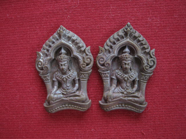 แพคคู่ พระยอดขุนพล บ้านค่าย รุ่นแรก หลวงพ่อสาคร วัดหนองกรับ พิมพ์เล็กเนื้อสำริด