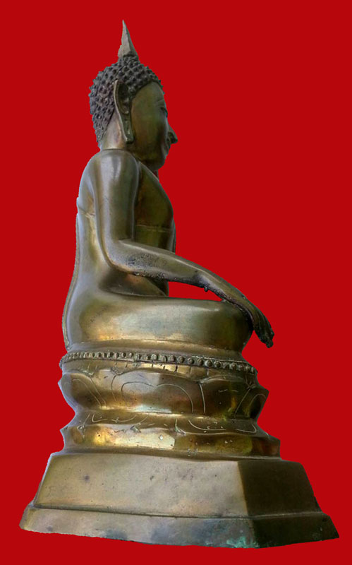 พระบูชา รัชกาล ตามุก หน้าตัก 5 นิ้ว สูง เกือบ 12 นิ้ว อุดดินไทย